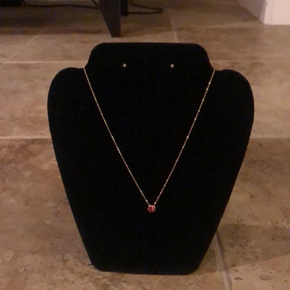 Minimalist Gemstone Necklace - Picture 3 of 11